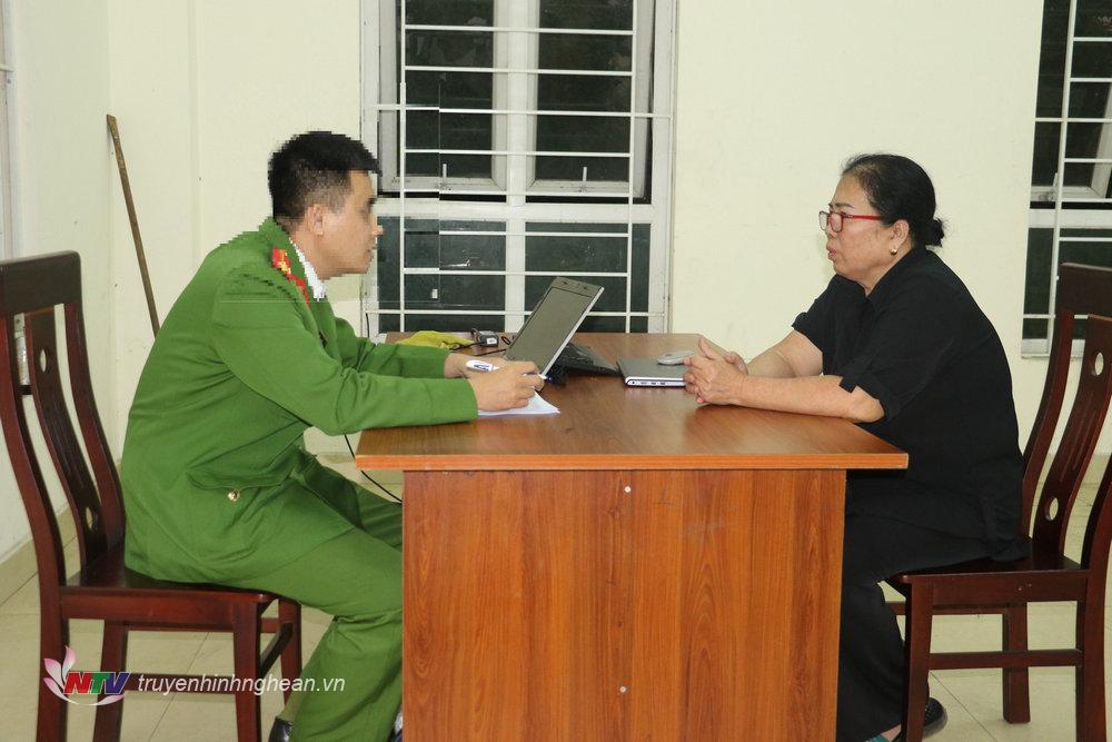 Cơ quan chức năng làm việc với đối tượng Nguyễn Thị Thu