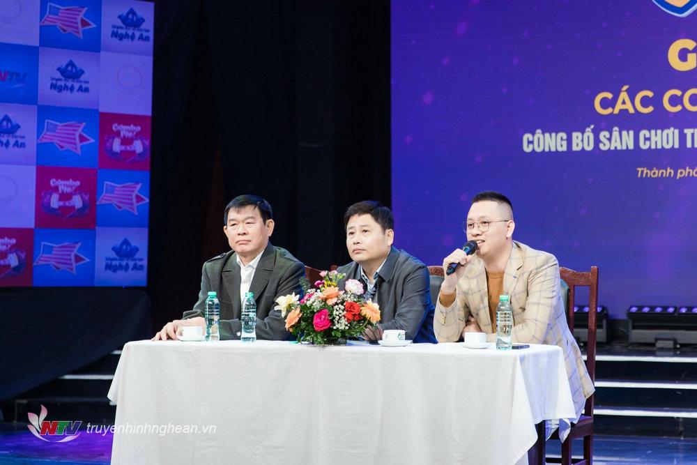 Ông Lê Văn Hải - Nhà sáng lập Trường Anh ngữ học thuật 2G, Phó trưởng BTC trả lời câu hỏi của đại diện các cơ quan báo chí.