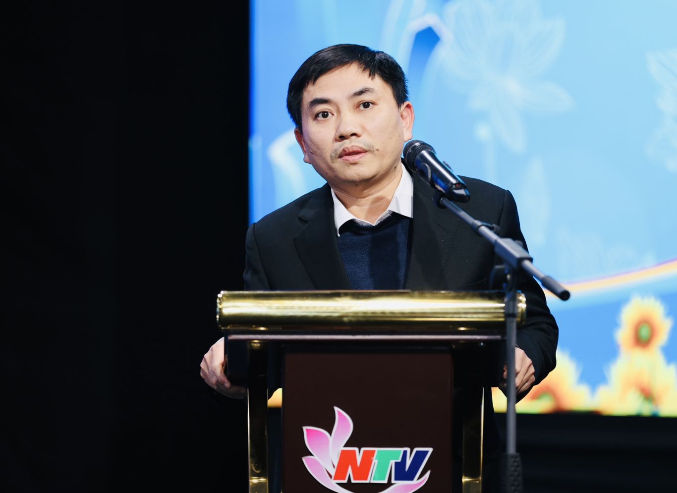 Đồng chí Nguyễn Chí Thanh - Trưởng phòng TDPS phát biểu tại hội nghị.