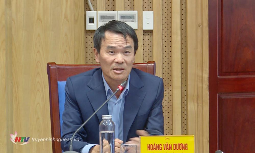 Ông Hoàng Văn Dương - Chủ tịch HĐQT kiêm Tổng Giám đốc Công ty Cổ phần Hoàng Thịnh Đạt phát biểu tại buổi lễ.