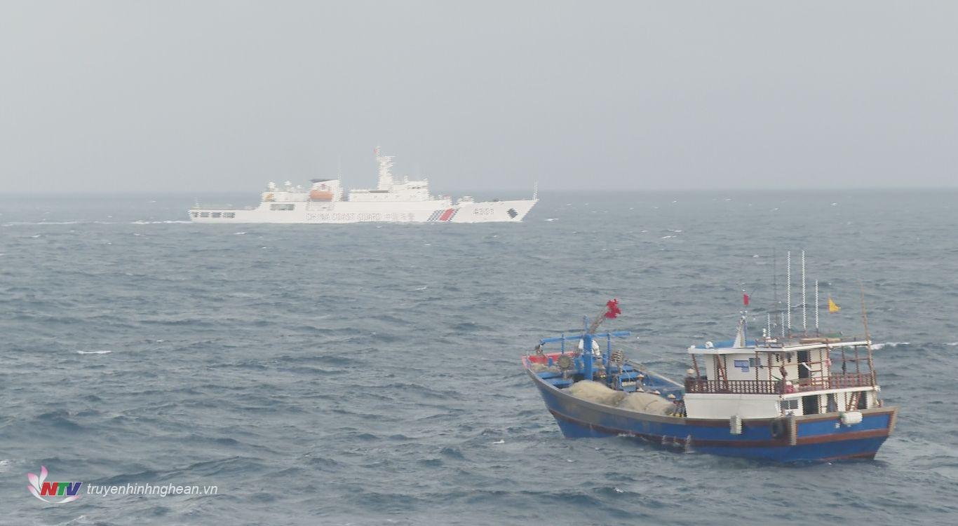 Phát hiện tàu cá nước ngoài trên vùng viển Việt Nam.