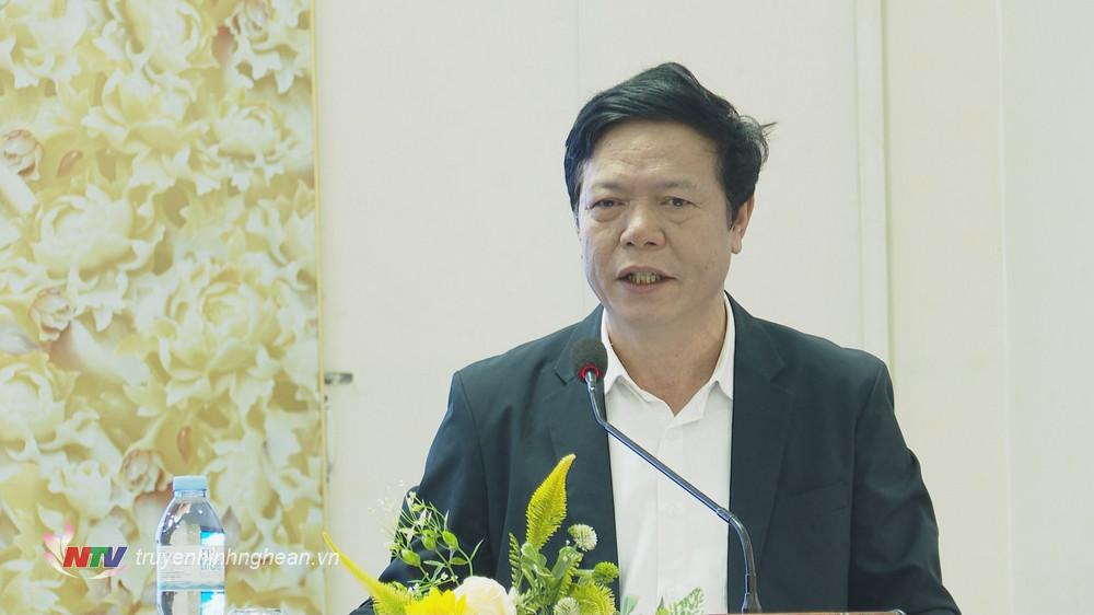 Dược sĩ Trần Minh Tuệ - Phó Giám đốc Sở Y tế Nghệ An, Phó trưởng Ban thường trực Ban Chỉ đạo Phòng, chống tác hại thuốc lá tỉnh Nghệ An phát biểu