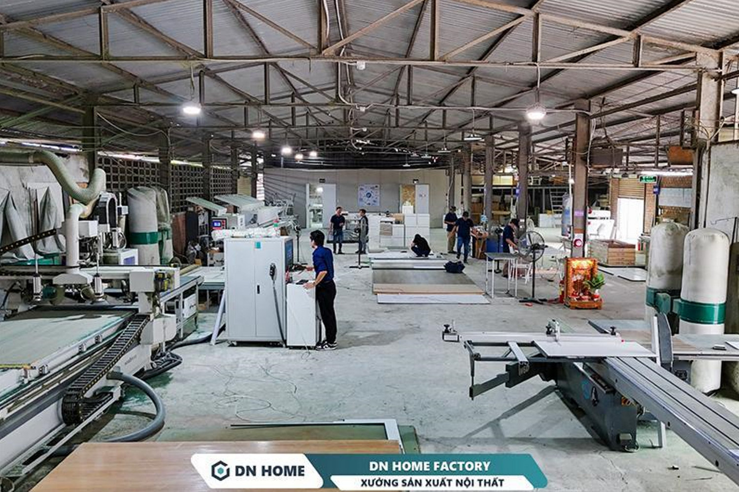 Nội Thất Điểm Nhấn sở hữu xưởng sản xuất nội thất riêng với quy mô 2000m2