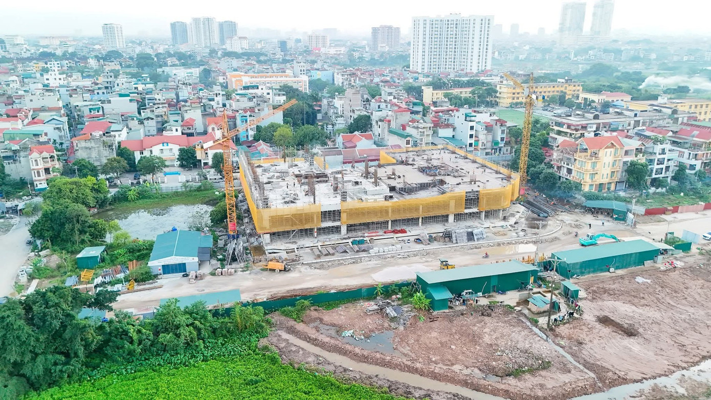 Một dự án nhà ở xã hội ở Thượng Thanh, Hà Nội.