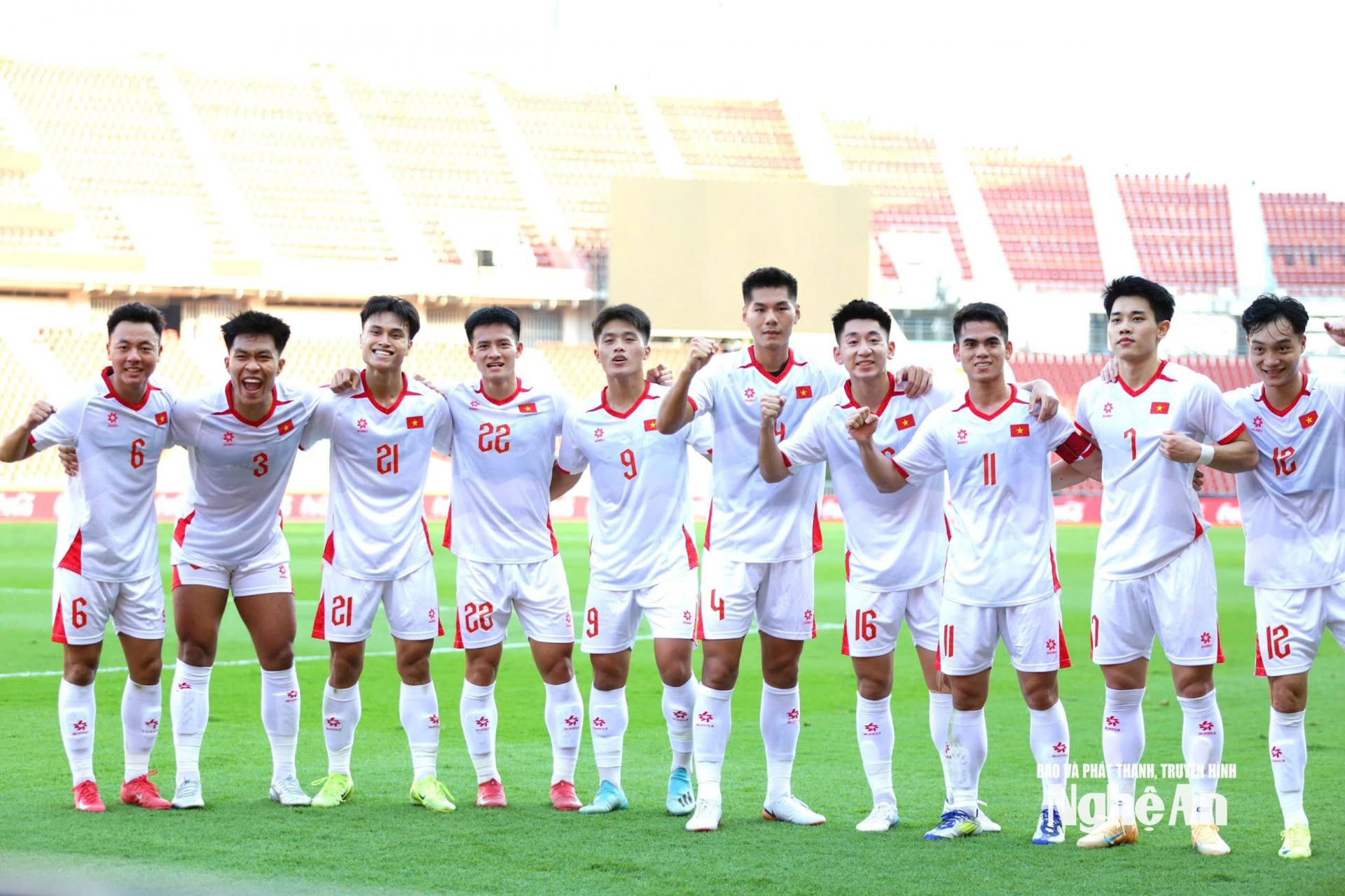 U22 Việt Nam có khởi đầu thuận lợi tại SEA Games 33. Ảnh: Hải Hoàng