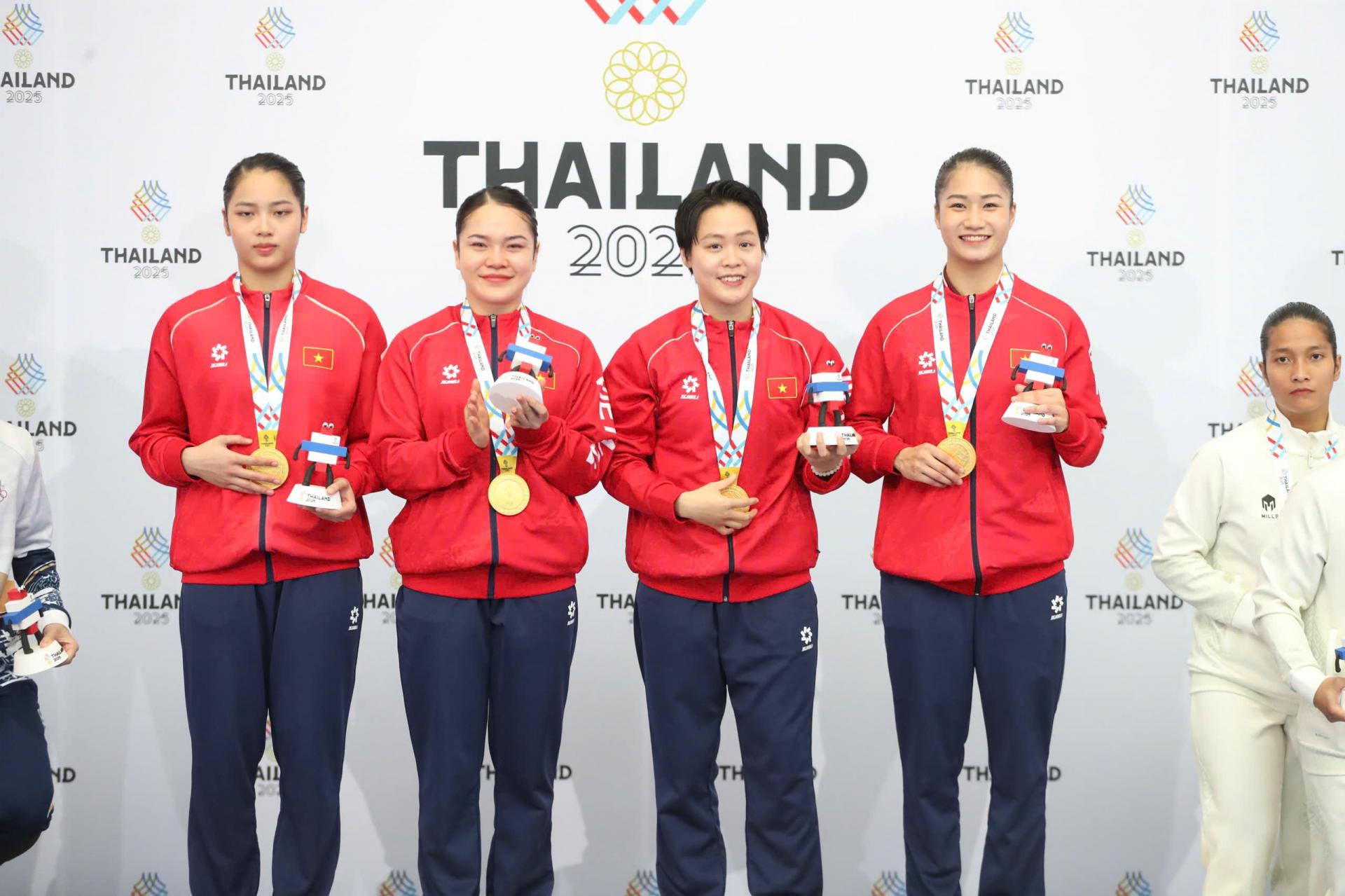 Đội kata đồng đội nữ, chủ nhân tấm HCV