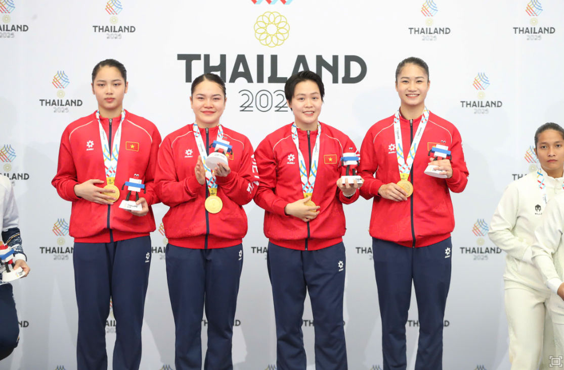 Đội kata đồng đội nữ, chủ nhân tấm HCV