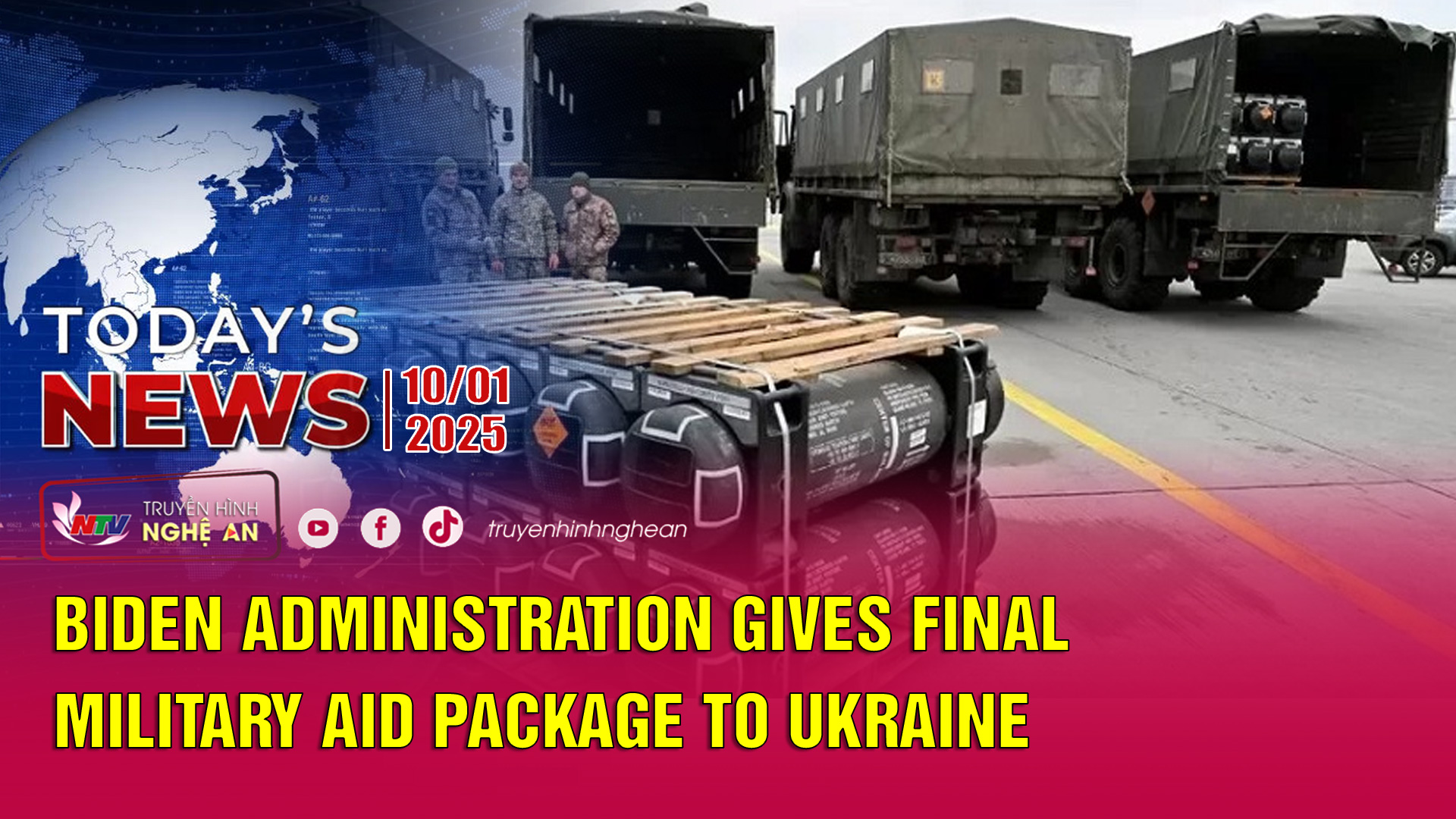 Today's News 10/01/2025: Biden administration gives final military aid package to Ukraine