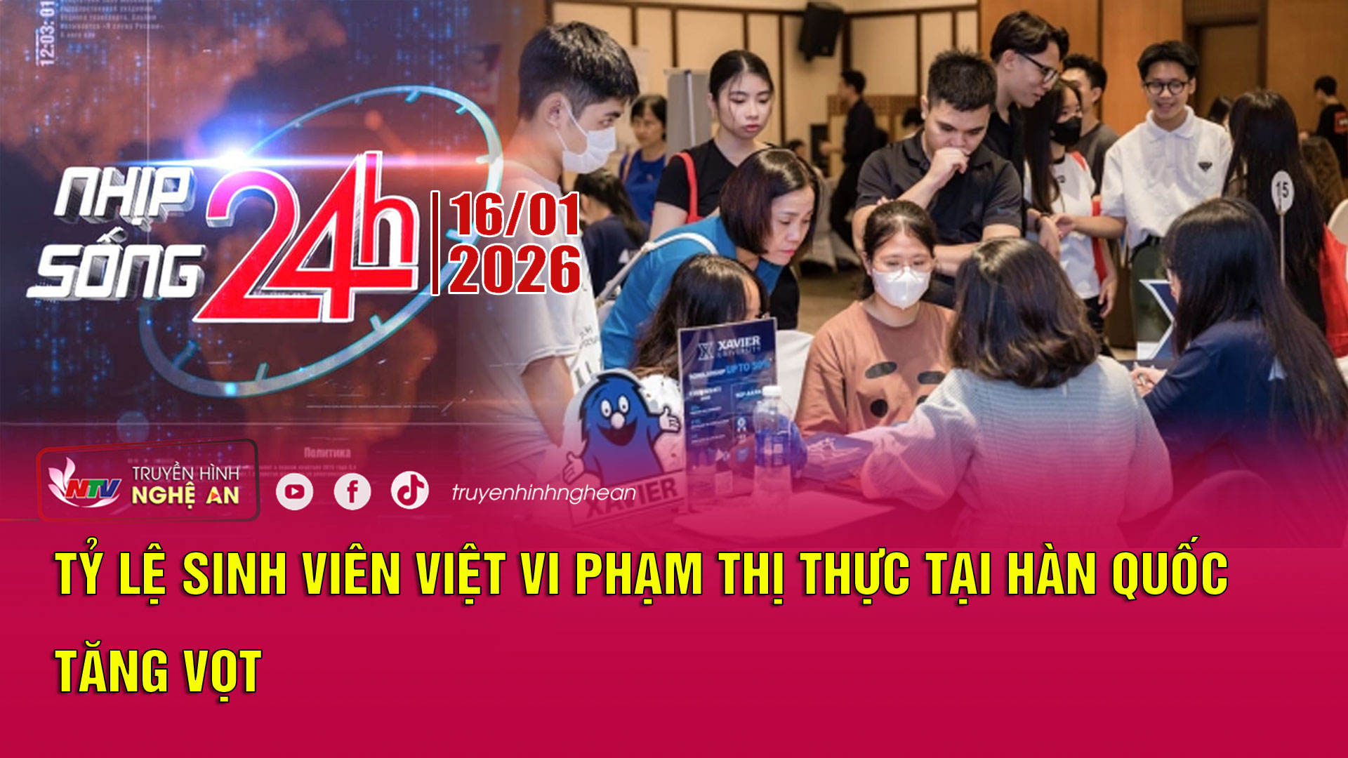 Bản tin Nhịp sống 24h - 16/01/2026