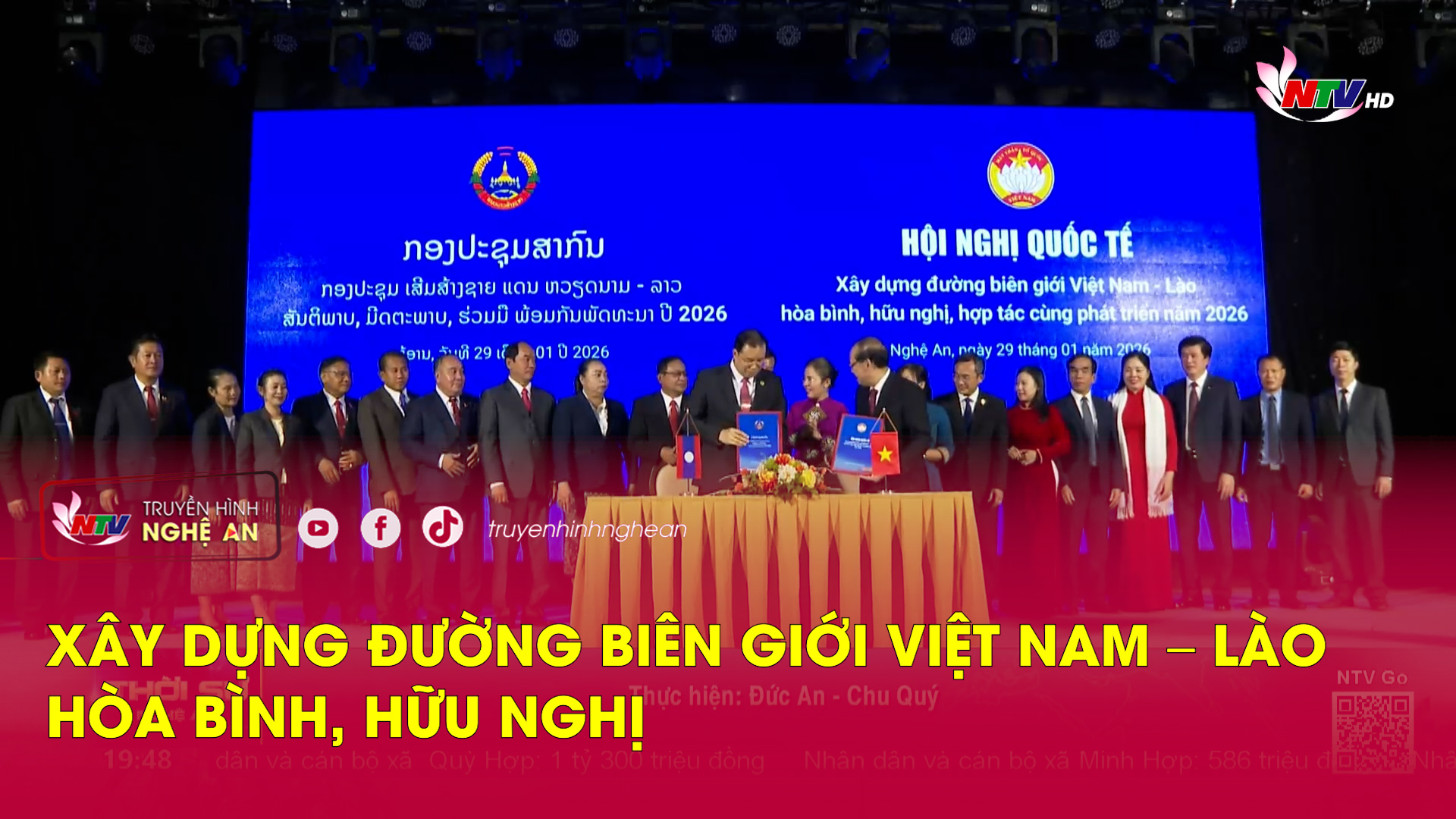 Xây dựng đường biên giới Việt Nam – Lào hòa bình, hữu nghị