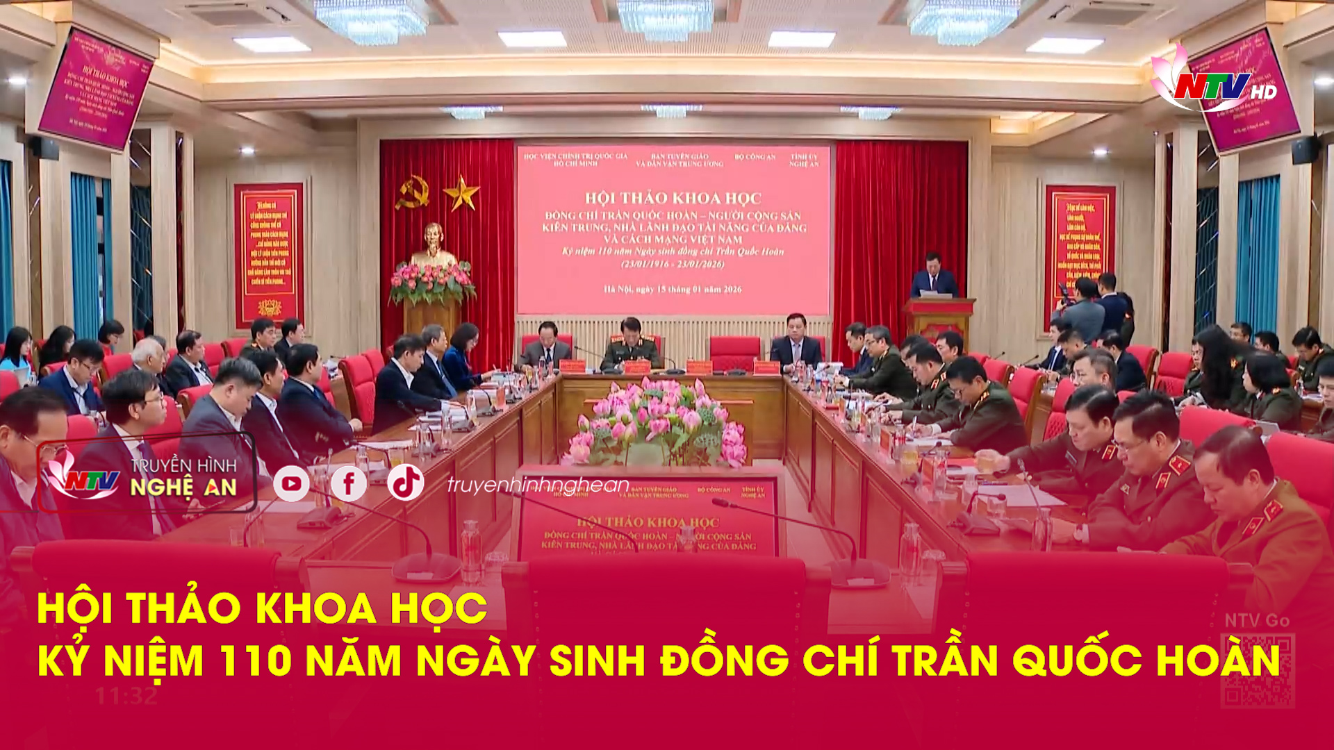 Hội thảo khoa học kỷ niệm 110 năm Ngày sinh đồng chí Trần Quốc Hoàn