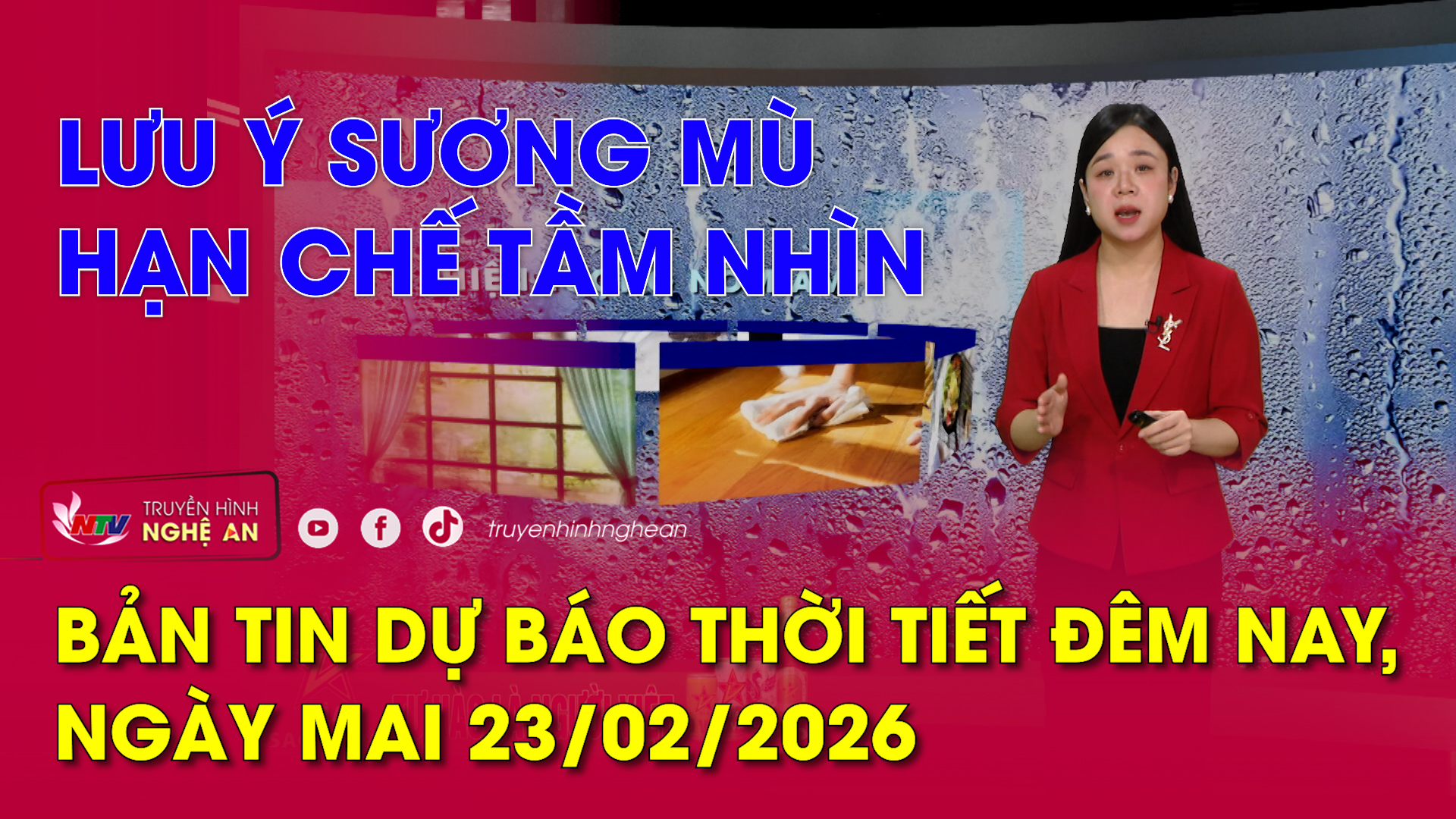 Bản tin Dự báo thời tiết đêm nay, ngày mai 23/02/2026: Lưu ý sương mù hạn chế tầm nhìn