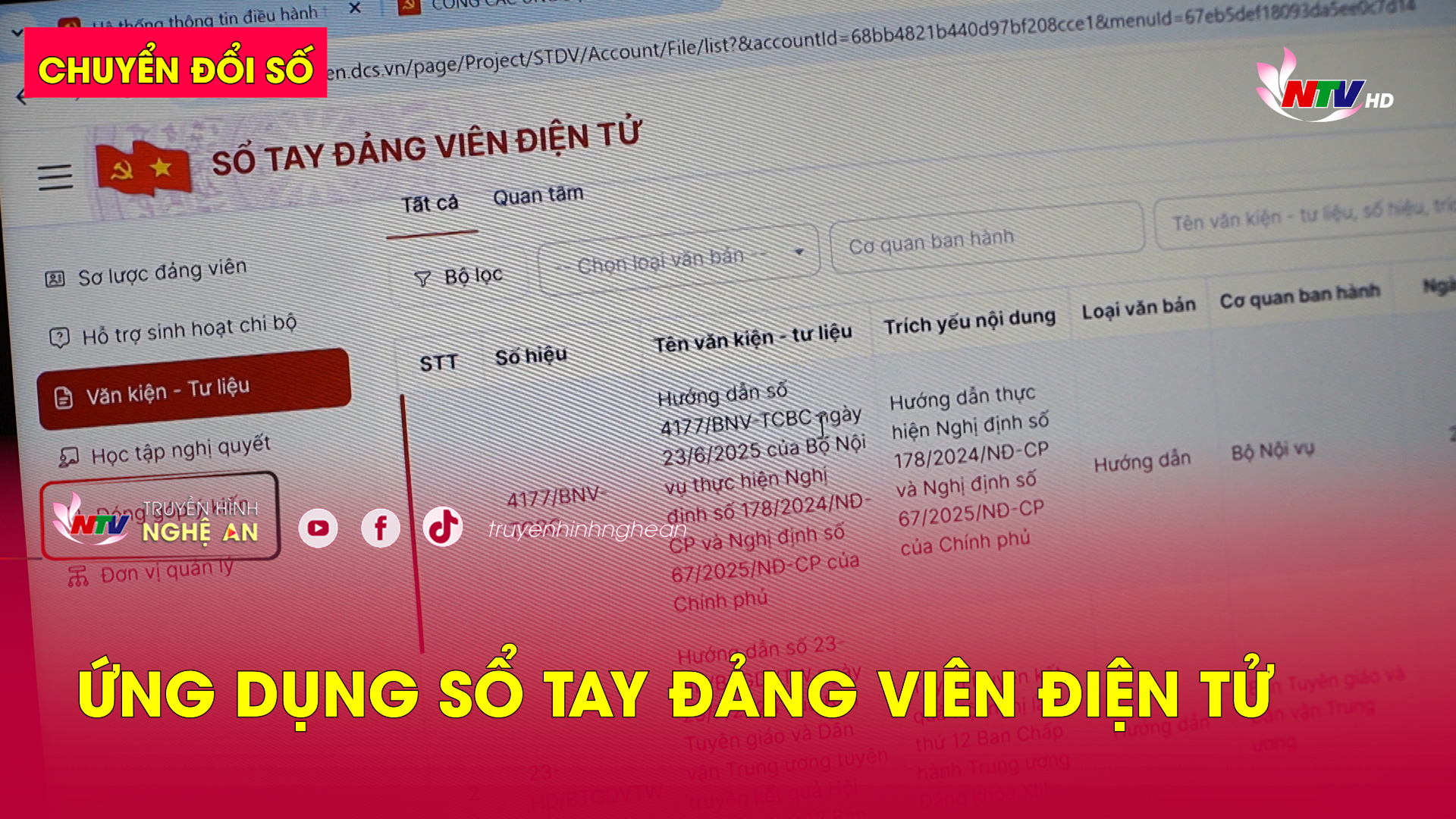 Chuyển đổi số: Ứng dụng Sổ tay đảng viên điện tử