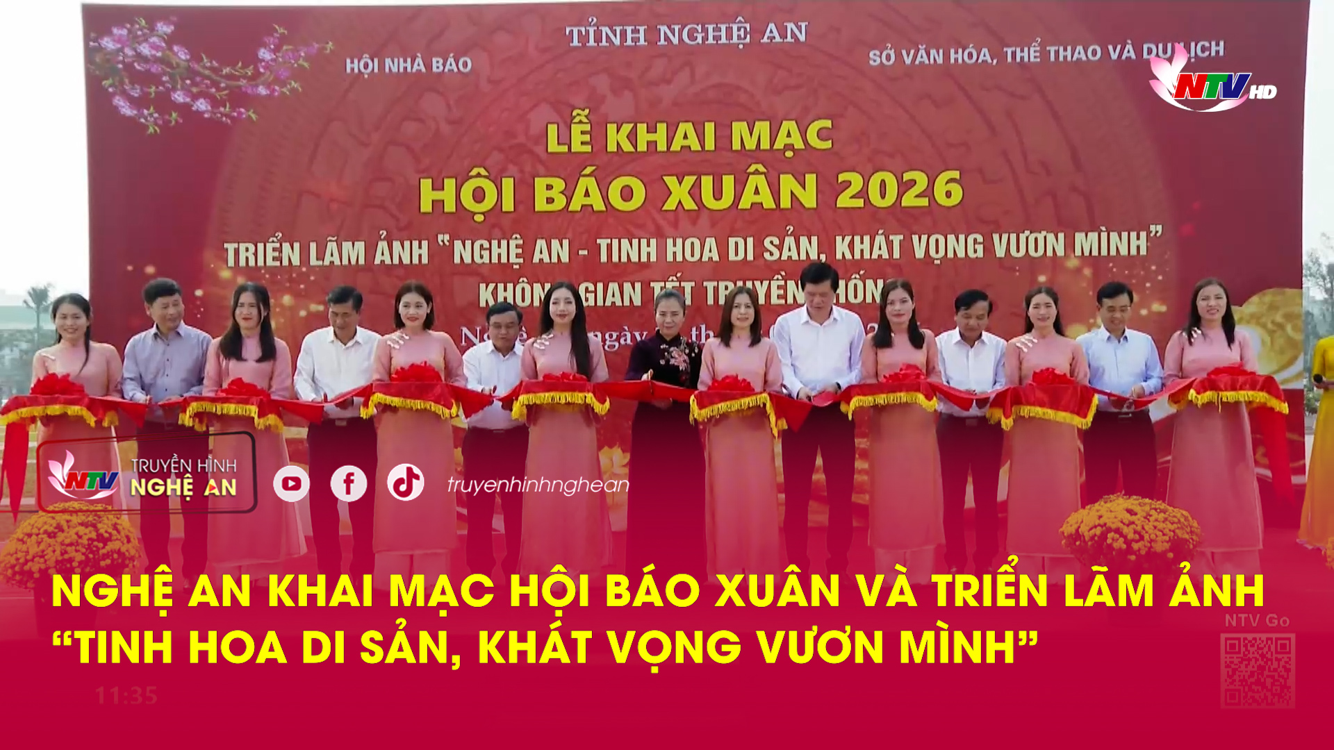 Nghệ An khai mạc Hội báo Xuân và Triển lãm ảnh “Tinh hoa di sản, khát vọng vươn mình”