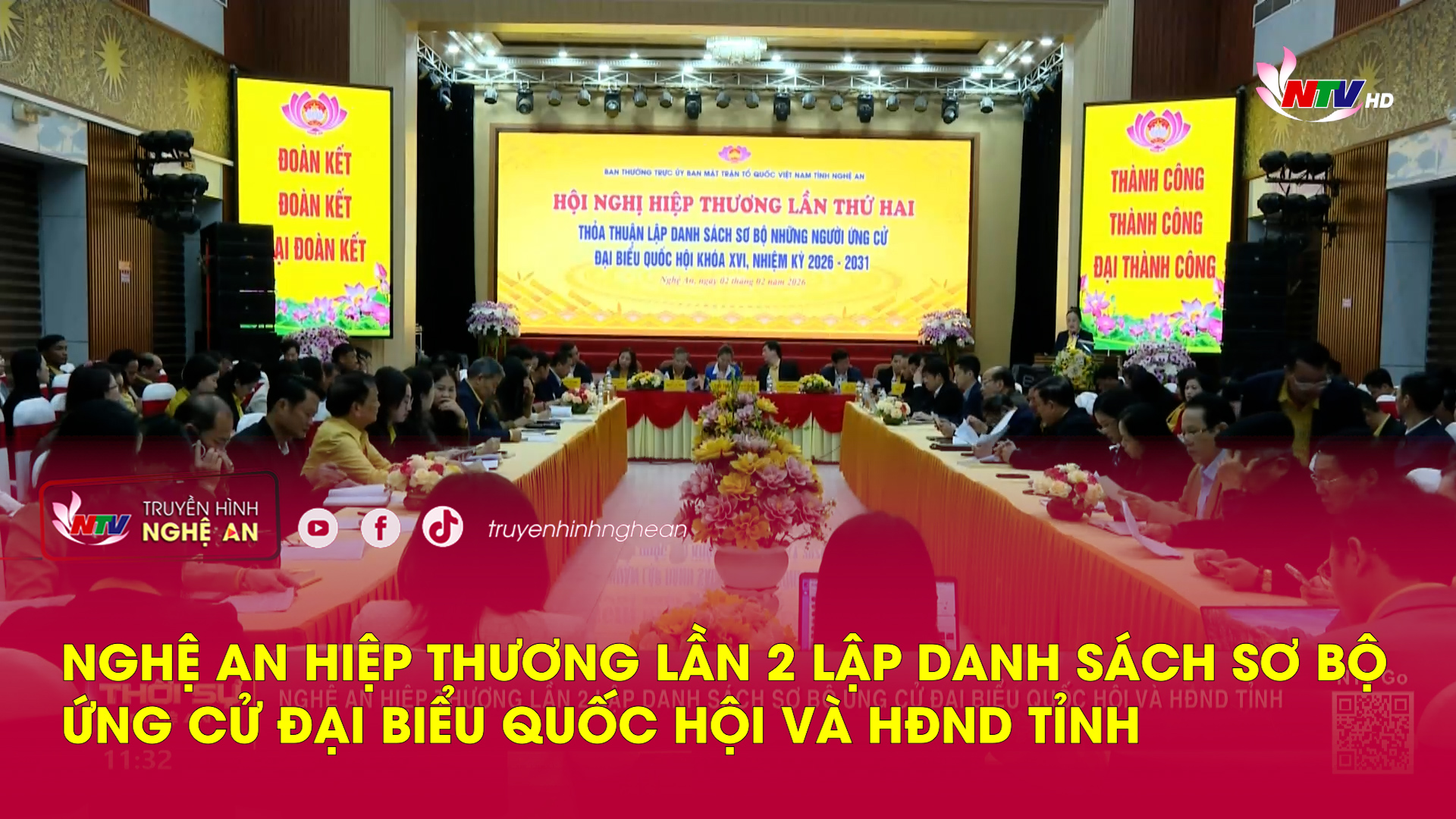 Nghệ An hiệp thương lần 2 lập danh sách sơ bộ ứng cử đại biểu Quốc hội và HĐND tỉnh