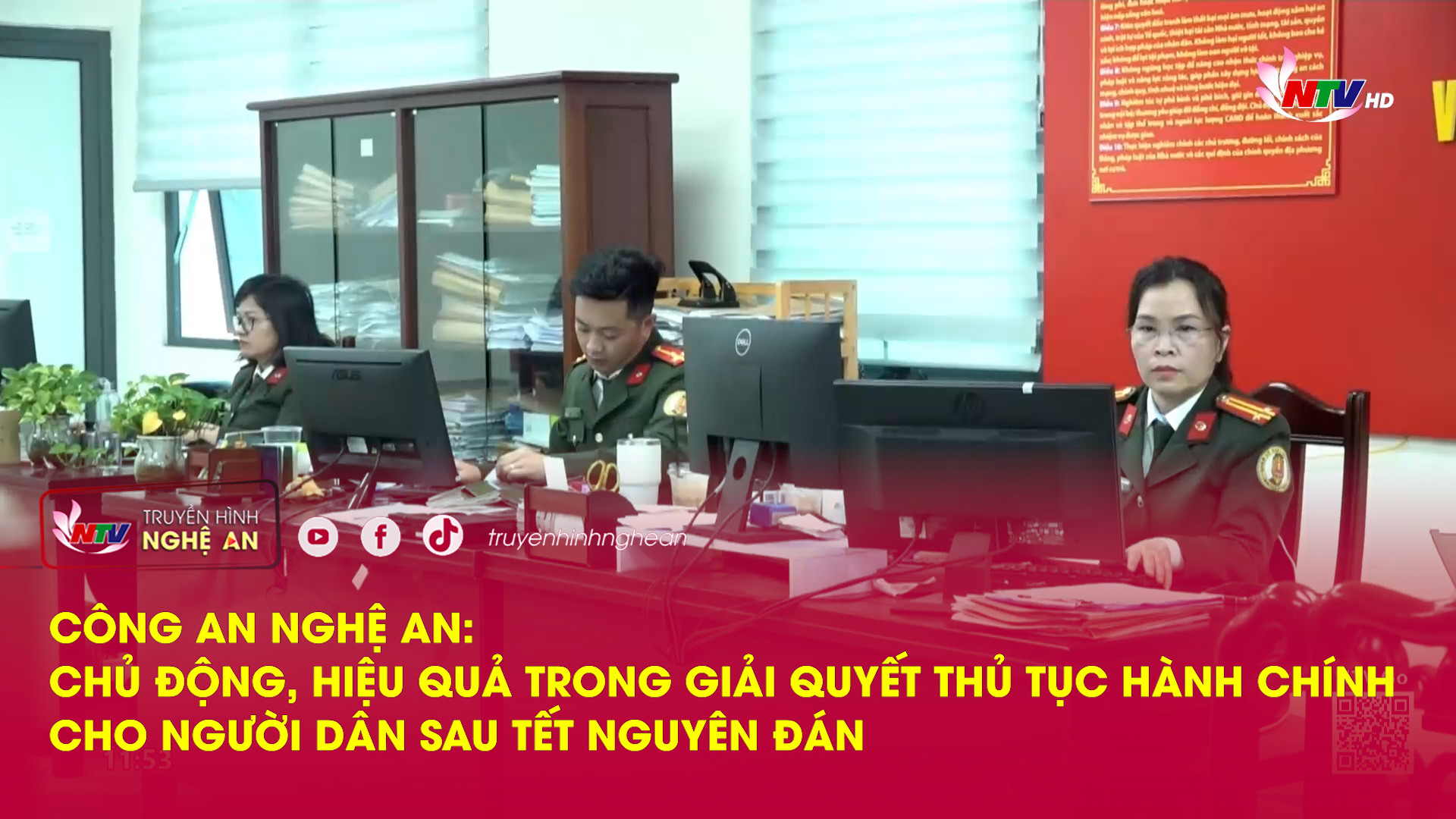 Công an Nghệ An: Chủ động, hiệu quả trong giải quyết TTHC cho người dân sau Tết Nguyên đán