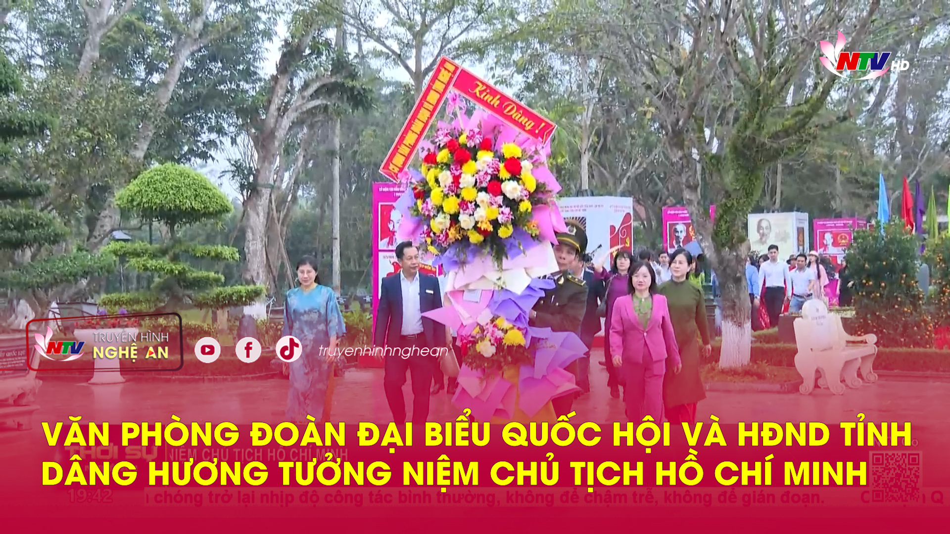 Văn phòng Đoàn đại biểu Quốc hội và HĐND tỉnh dâng hương tưởng niệm Chủ tịch Hồ Chí Minh