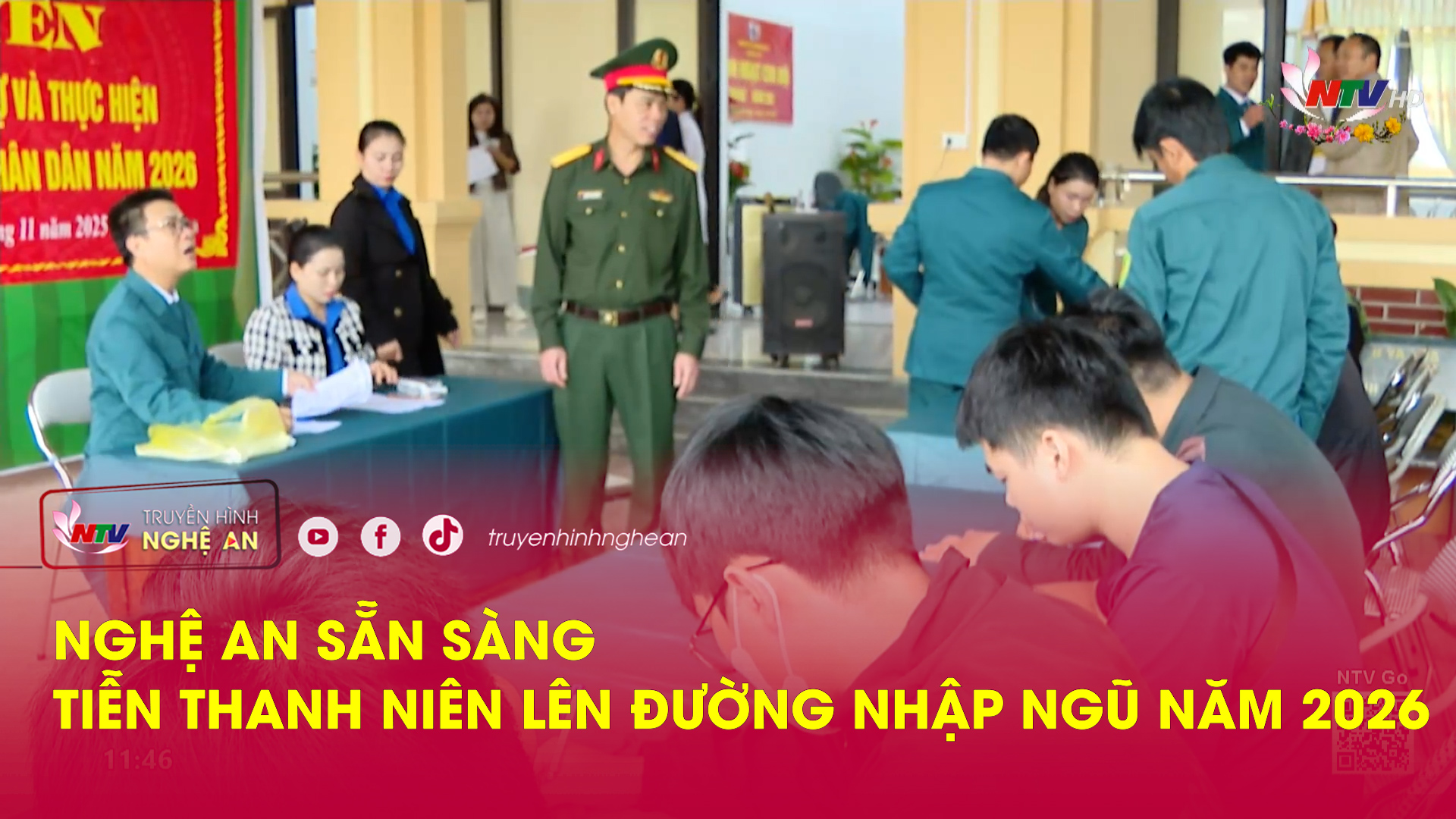 Nghệ An sẵn sàng tiễn thanh niên lên đường nhập ngũ năm 2026