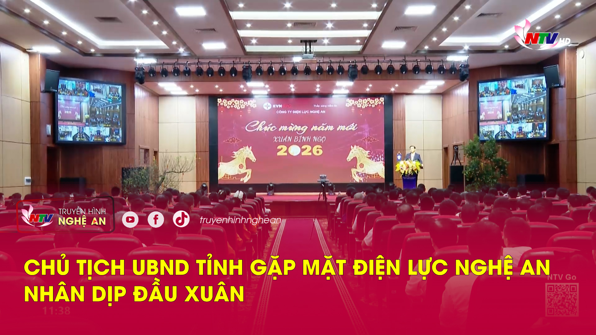 Chủ tịch UBND tỉnh gặp mặt Điện lực Nghệ An nhân dịp đầu xuân