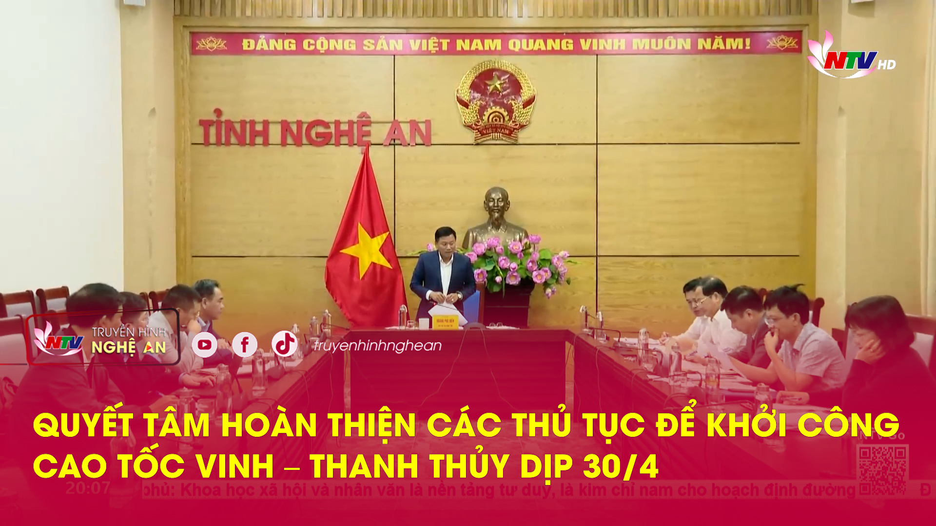 Quyết tâm hoàn thiện các thủ tục để khởi công cao tốc Vinh – Thanh Thủy  dịp 30/4