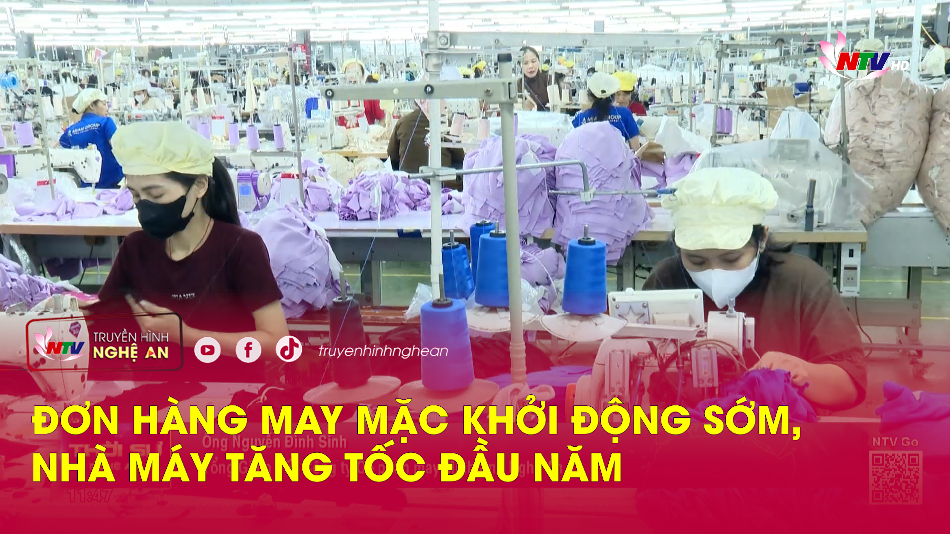 Đơn hàng may mặc khởi động sớm, nhà máy tăng tốc đầu năm
