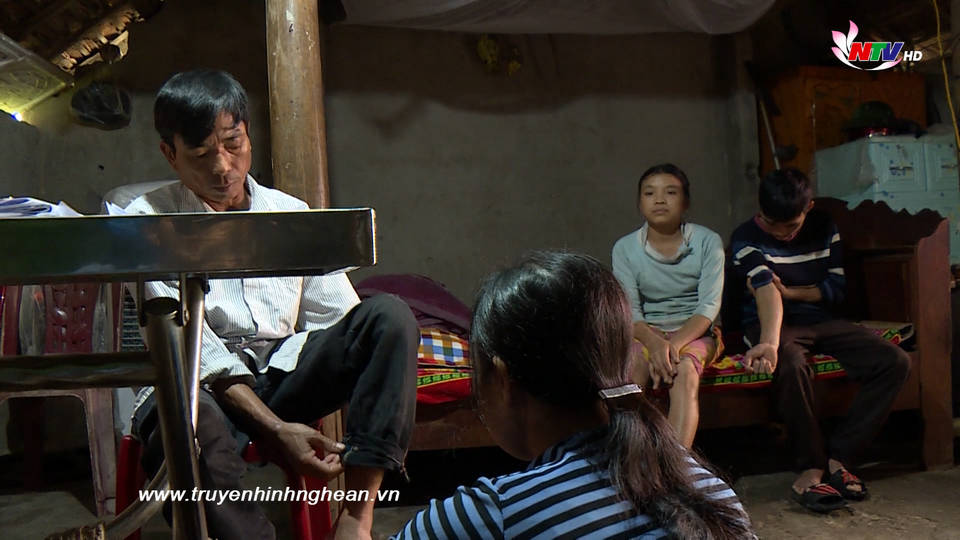 Nhịp cầu nhân ái: Hoàn cảnh éo le của gia đình anh Nguyễn Văn Mạnh xã Mỹ Sơn, huyện Đô Lương