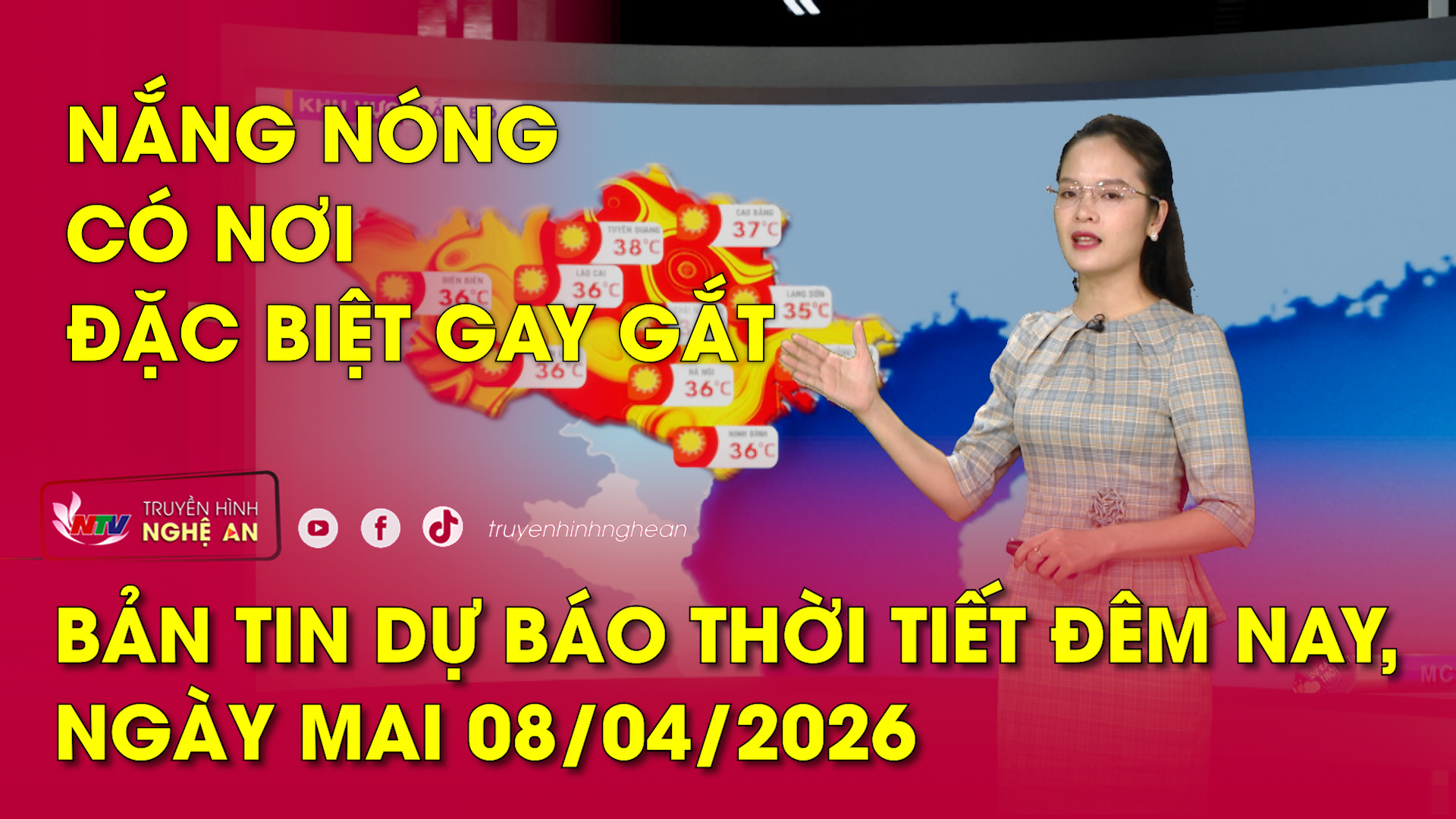 Bản tin Dự báo thời tiết đêm nay, ngày mai 08/04/2026: Nắng nóng có nơi đặc biệt gay gắt