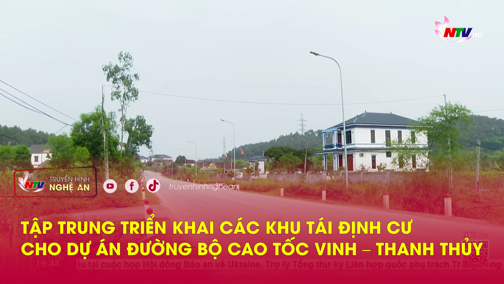 Tập trung triển khai các khu tái định cư cho Dự án Đường bộ cao tốc Vinh – Thanh Thủy