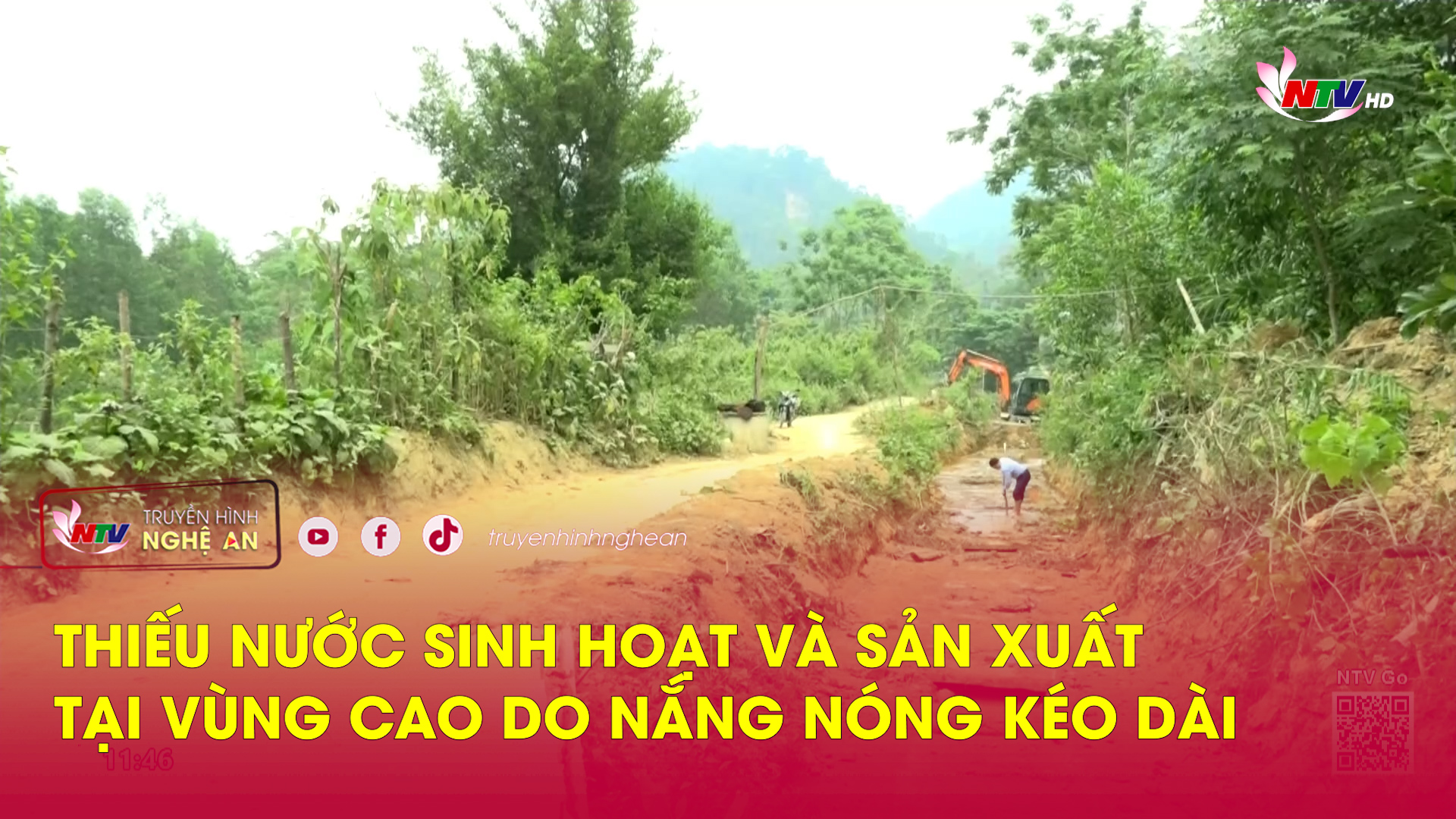 Thiếu nước sinh hoạt và sản xuất tại vùng cao do nắng nóng kéo dài