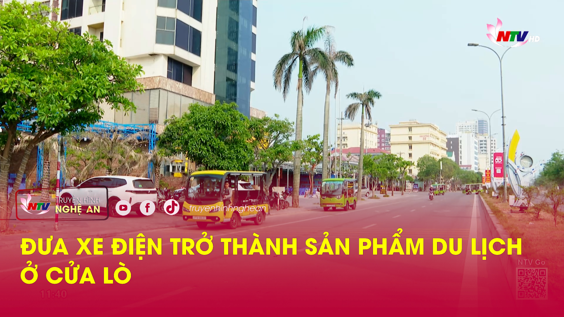 Đưa xe điện trở thành sản phẩm du lịch ở Cửa Lò