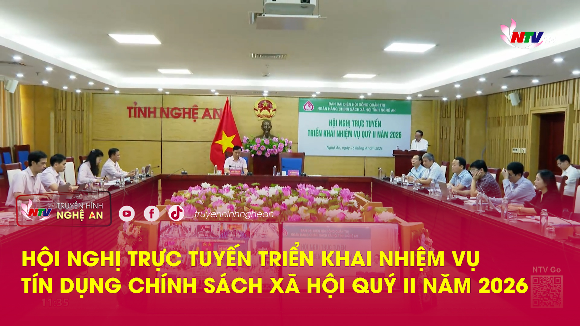Hội nghị trực tuyến triển khai nhiệm vụ tín dụng chính sách xã hội quý II năm 2026