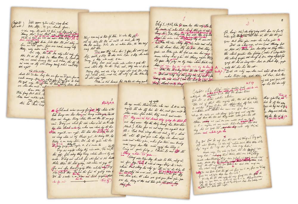 Bản di chúc viết tay của Chủ tịch Hồ Chí Minh. File: Nhà xuất bản Trẻ