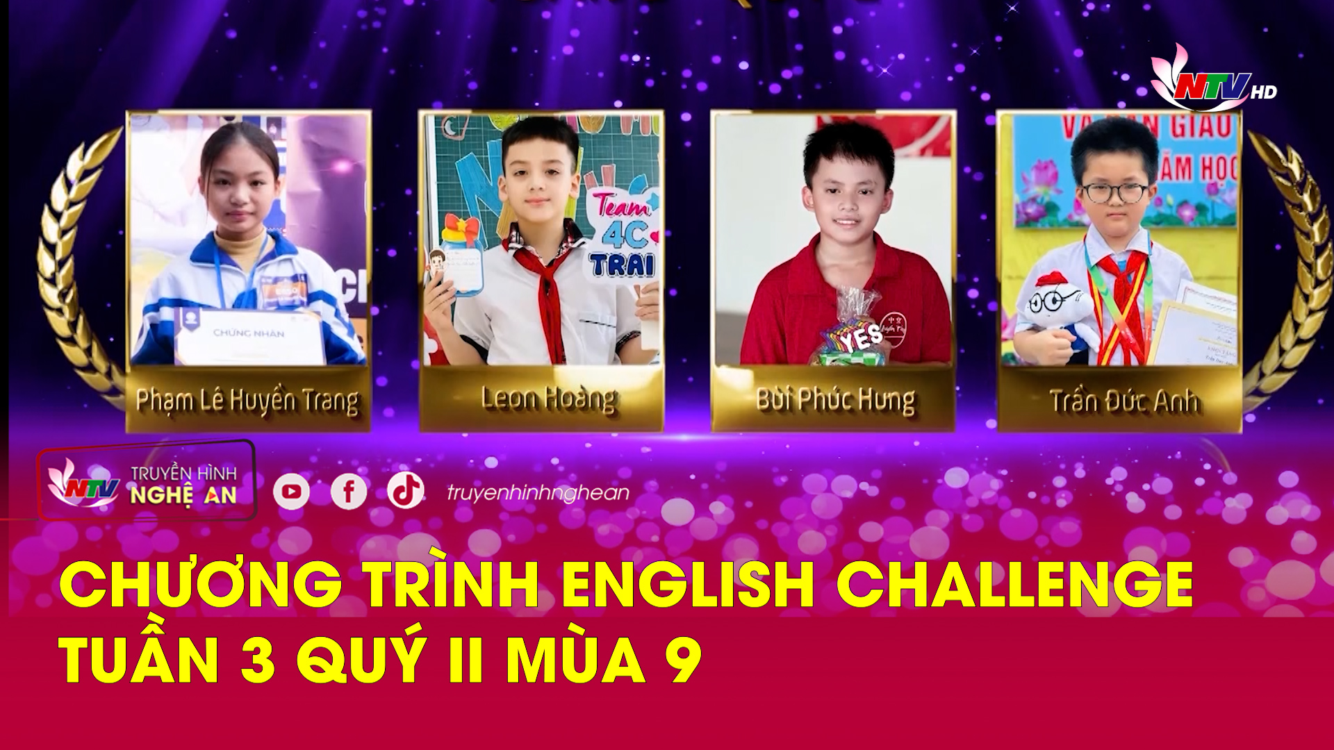 Chương trình English challenge tuần 3 Quý II mùa 9
