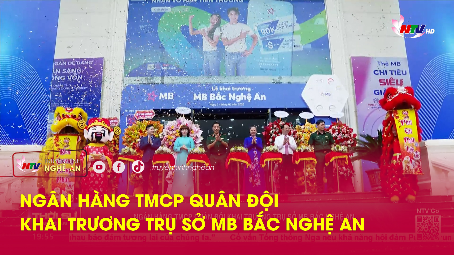 Ngân hàng TMCP Quân đội khai trương trụ sở MB Bắc Nghệ An