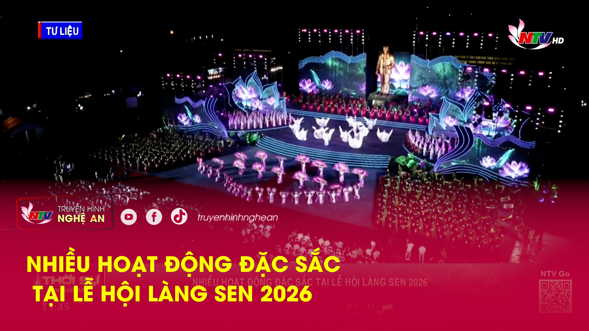 Nhiều hoạt động đặc sắc tại Lễ hội Làng Sen 2026