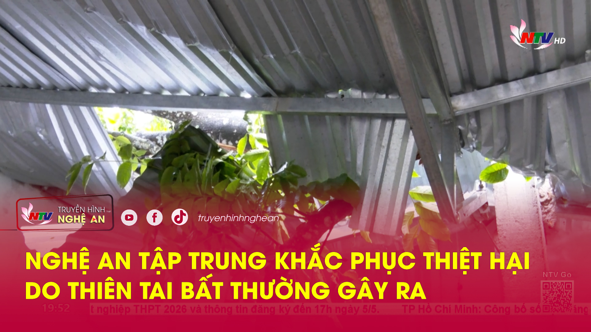 Nghệ An tập trung khắc phục thiệt hại do thiên tai bất thường gây ra