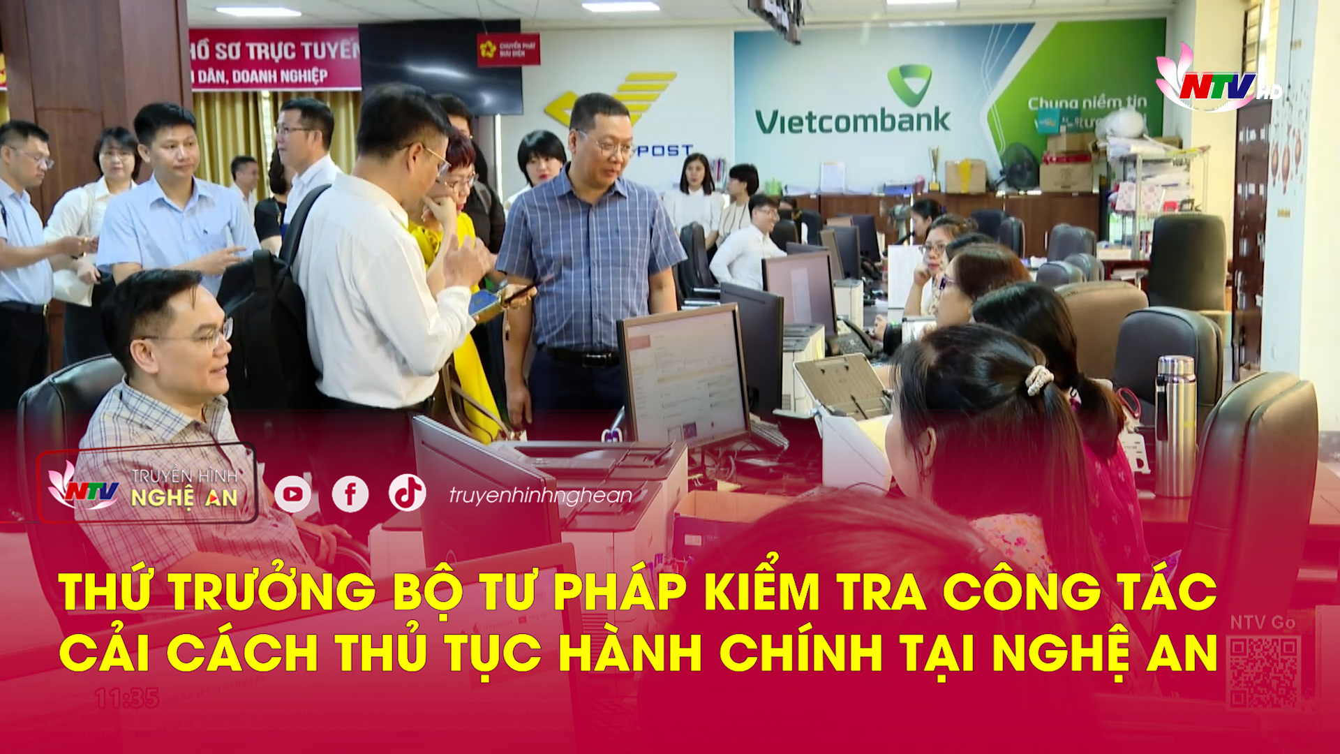 Thứ trưởng Bộ Tư pháp kiểm tra công tác cải cách thủ tục hành chính tại Nghệ An