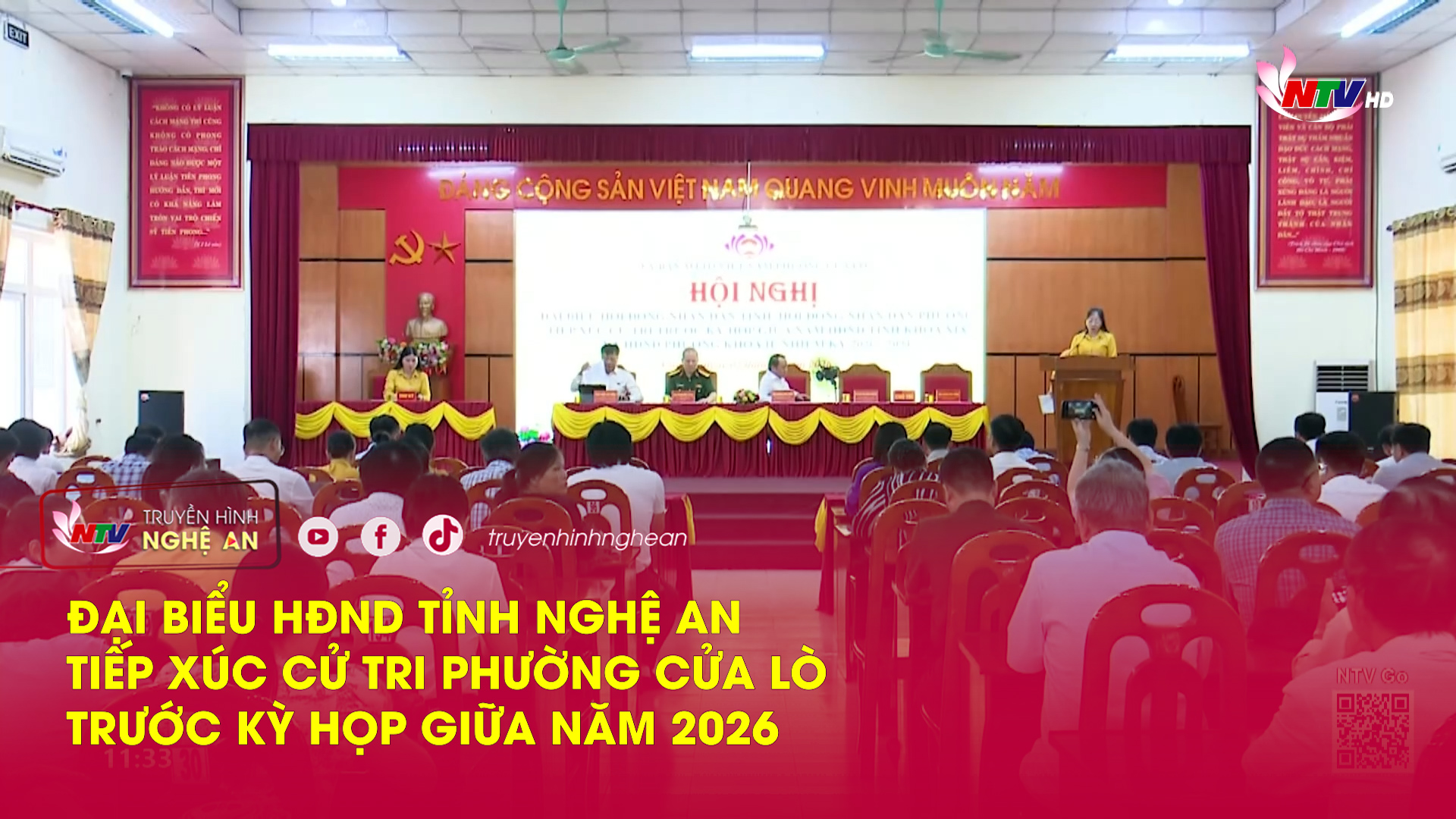Đại biểu HĐND tỉnh Nghệ An tiếp xúc cử tri phường Cửa Lò trước kỳ họp giữa năm 2026