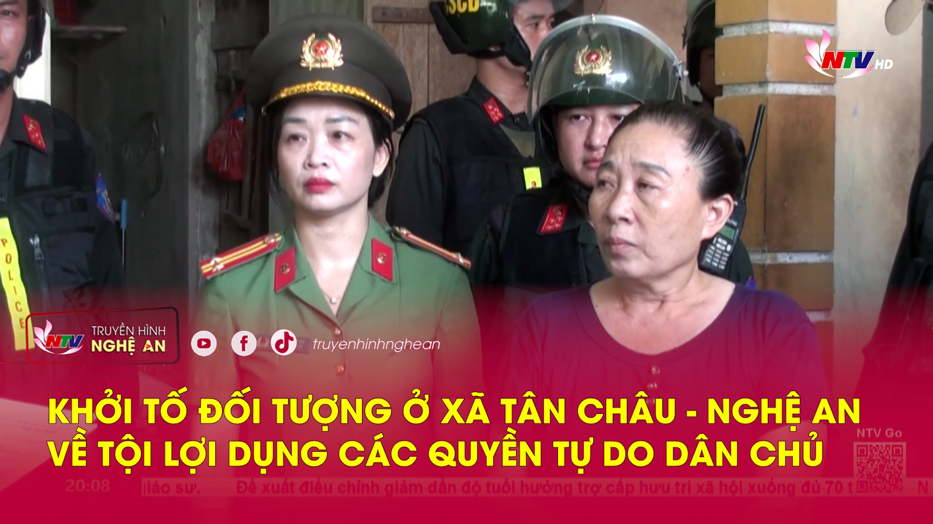 Khởi tố đối tượng ở xã Tân Châu - Nghệ An về tội lợi dụng các quyền tự do dân chủ