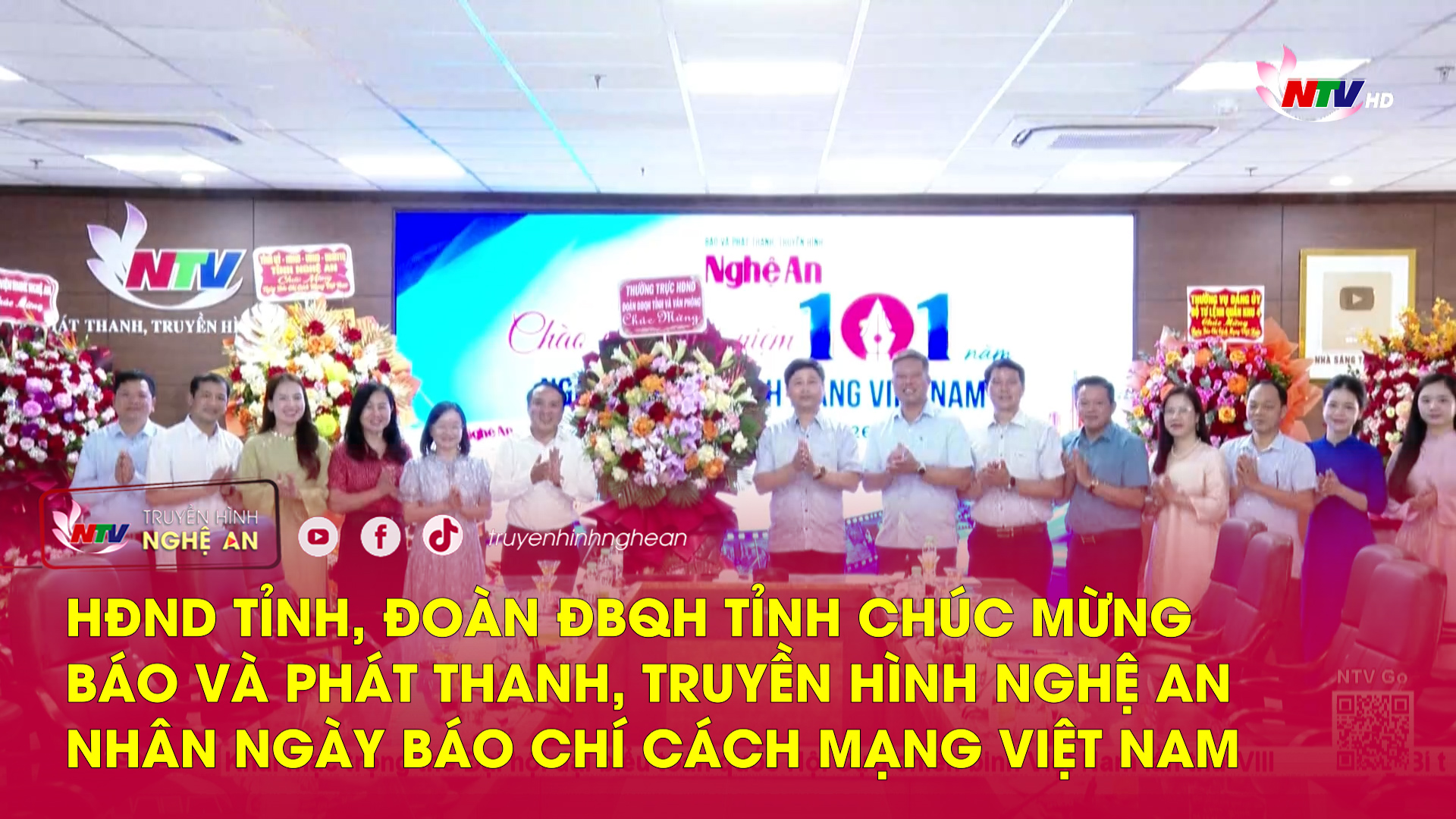 HĐND tỉnh, Đoàn ĐBQH tỉnh chúc mừng Báo và PT-TH Nghệ An nhân Ngày Báo chí cách mạng Việt Nam