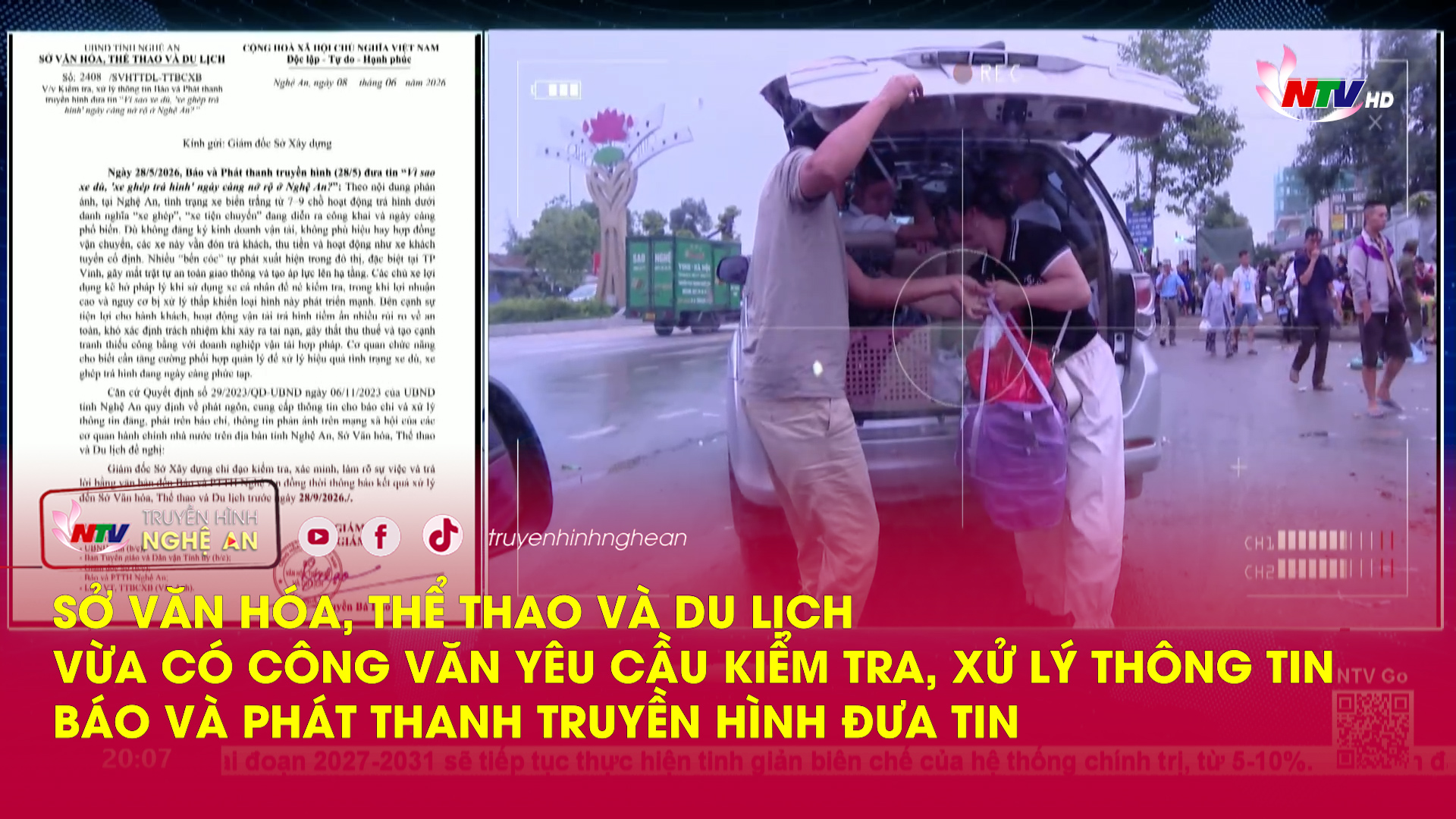 Sở Văn hóa, Thể thao - Du lịch vừa có công văn yêu cầu kiểm tra, xử lý thông tin Báo và PTTH đưa tin