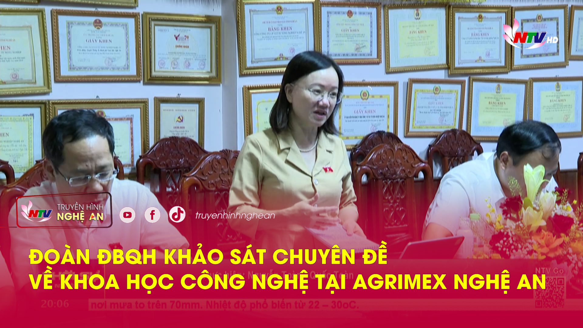 Đoàn ĐBQH khảo sát chuyên đề về khoa học công nghệ tại Agrimex Nghệ An