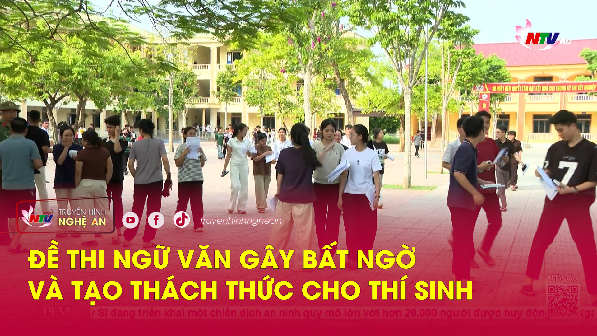 Đề thi Ngữ văn gây bất ngờ và tạo thách thức cho thí sinh