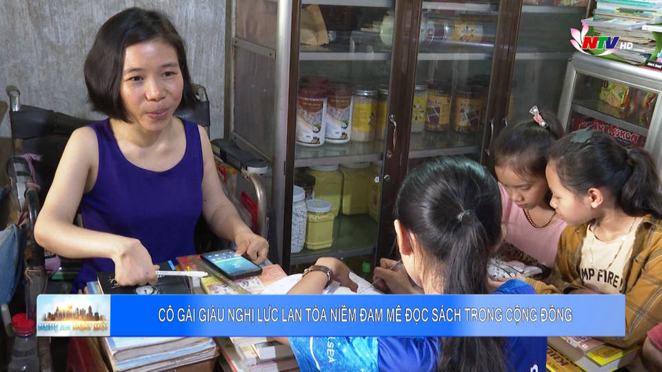 Cô gái giàu nghị lực lan tỏa niềm đam mê đọc sách trong cộng đồng ở huyện Tân Kỳ
