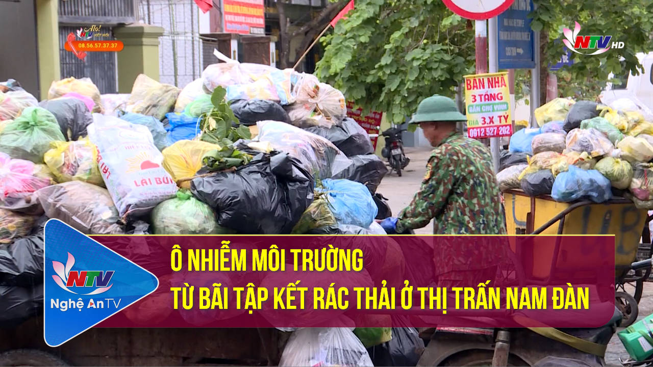 Ô nhiễm môi trường từ bãi tập kết rác thải ở Thị trấn Nam Đàn
