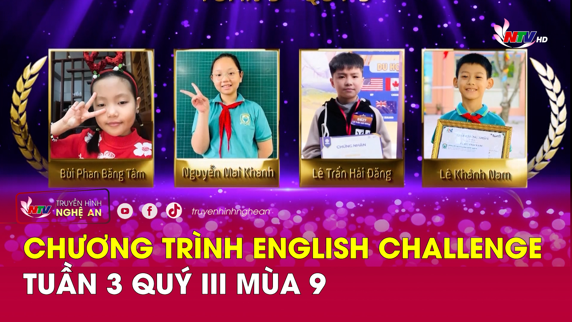 Chương trình English Challenge tuần 3 quý III mùa 9 - Sân chơi tiếng Anh