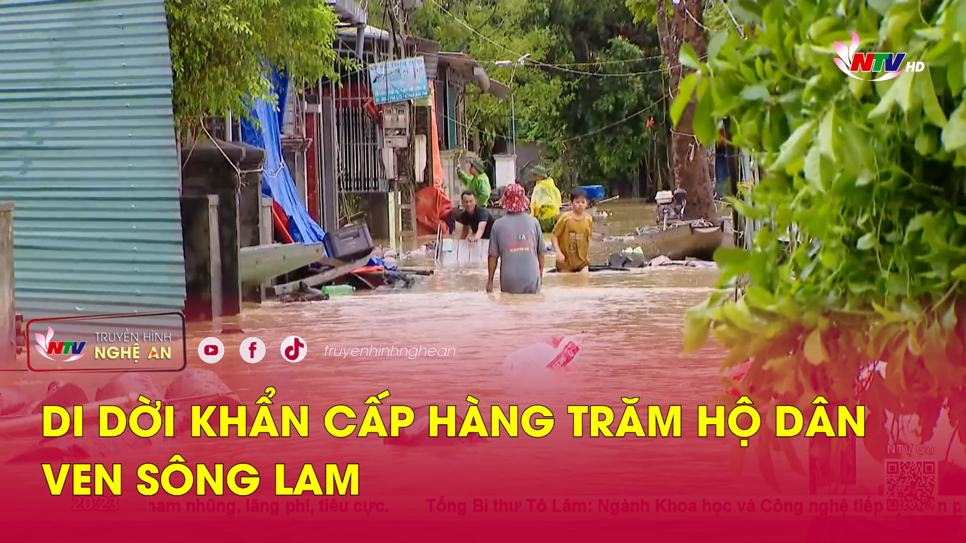 Di dời khẩn cấp hàng trăm hộ dân ven sông Lam