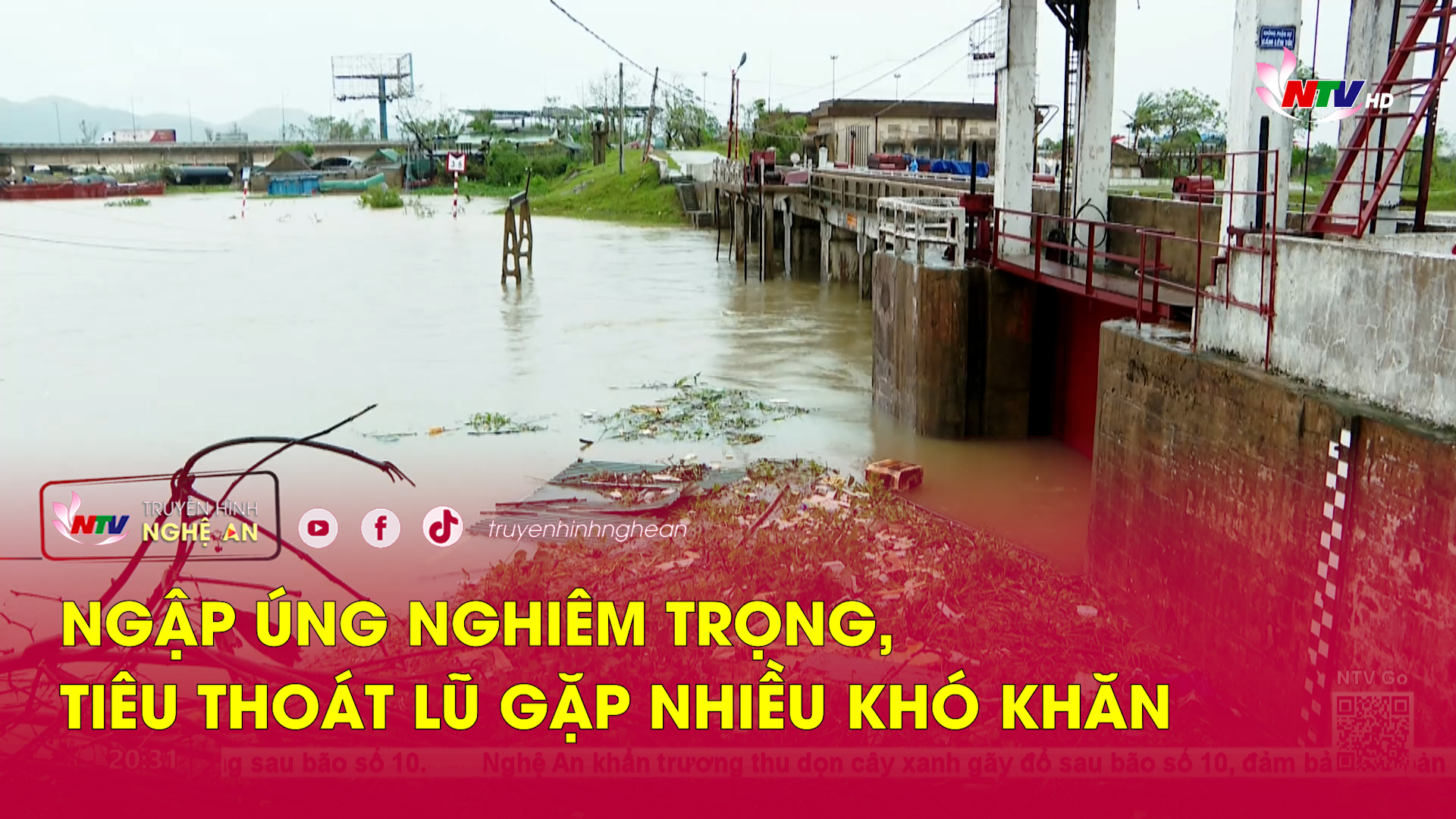 Ngập úng nghiêm trọng, tiêu thoát lũ gặp nhiều khó khăn
