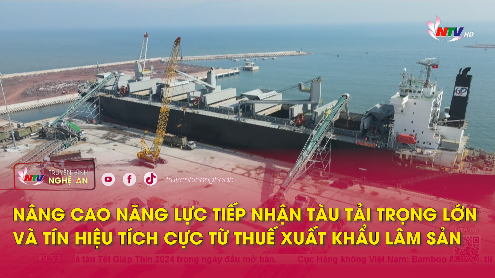 Nâng cao năng lực tiếp nhận tàu tải trọng lớn và tín hiệu tích cực từ thuế xuất khẩu lâm sản