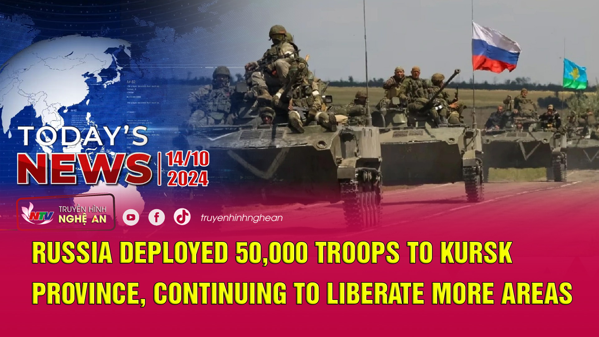 Today's News 9/10: Russia deployed 50,000 troops to Kursk Province, continuing to liberate more areas